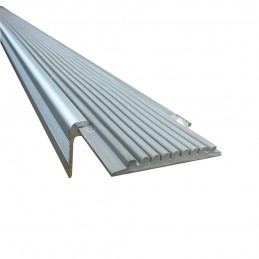 Profilo proteggi Gradino in Alluminio con Gomma - barra da 2,5 metri