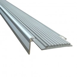 Profilo proteggi Gradino in Alluminio con Gomma - barra da 2,5 metri