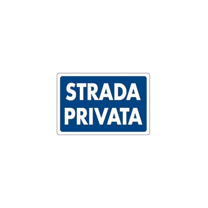 Cartello strada privata cm 20X30