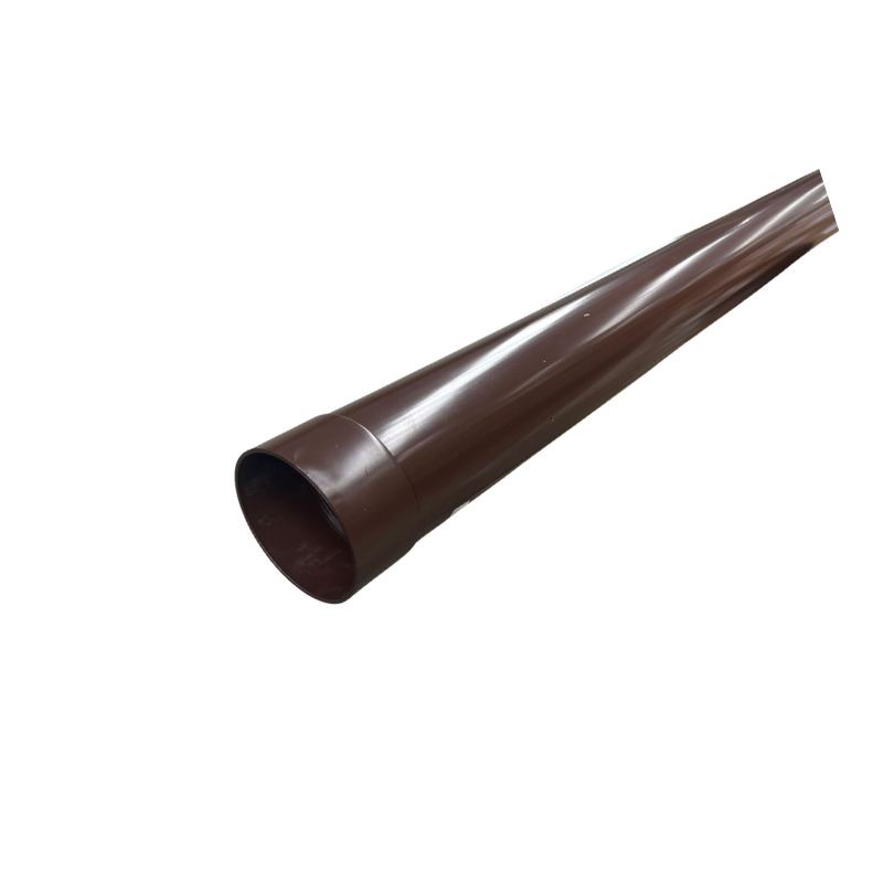 Tubo Pluviale "PLUVIA" in polimglass marrone con Manicotto