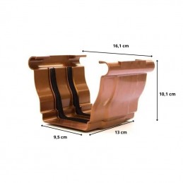 Giunzione esterna in polimglass per gronda sistema "vega"