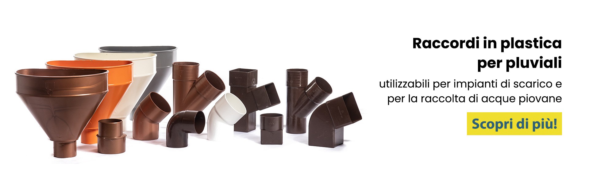 Raccordi in plastica per pluviali