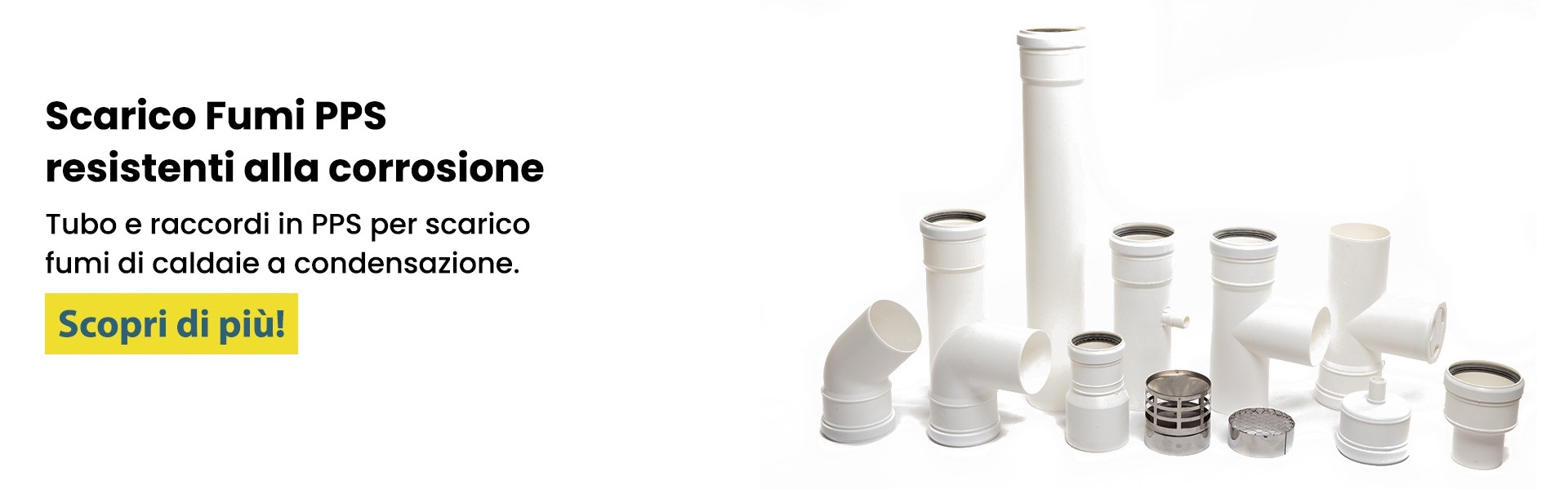 Scarico Fumi PPS resistenti alla corrosione